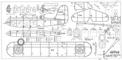 1932 Dipper, double size model airplane plan